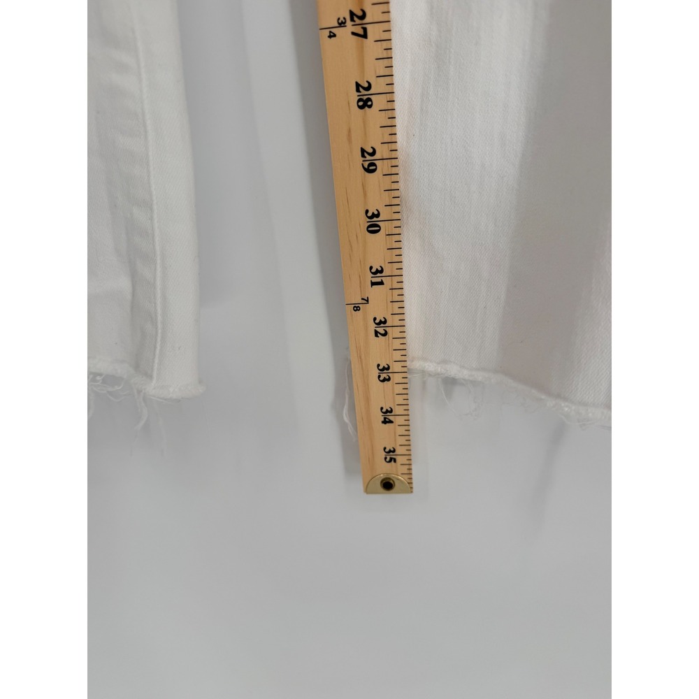 AG Adriano Goldschmied Alexxis Boot High Rise Vintage Fit White Jeans‎ Raw Hem - Picture 7 of 14